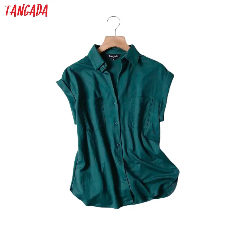 Блузка женская однотонная из вискозы 4C16|Рубашки| |