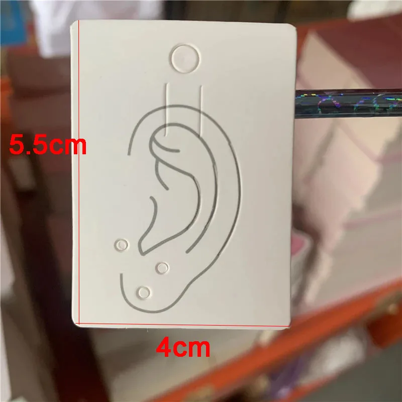 50pcs Kraft Paper Packing Tag Cards for Earring Jewelry Display Ear Bone Clip Nails Holder Handmade Jewelry Hanging Price Tags