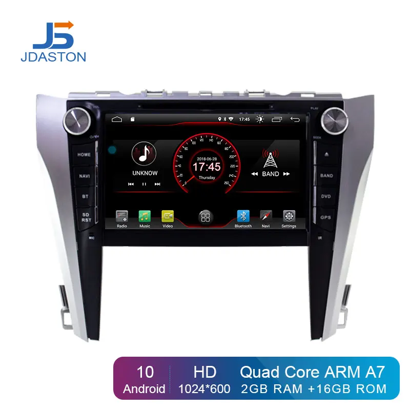 

Автомобильный DVD-плеер JDASTON Android 10,0 для toyota camry 2015, 2016, 2017, 2018, 2 Din, автомагнитола с GPS-навигацией, мультимедиа, стерео, Wi-Fi