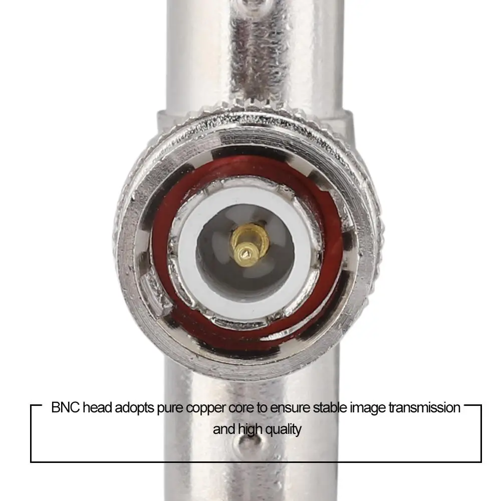 Разъем BNC переходник с двумя штекерами и одним гнездом для систем