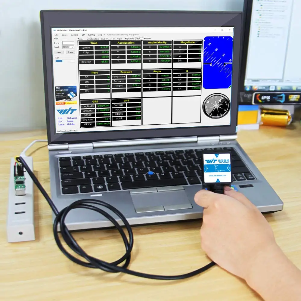 WitMotion SINDT IMU 2 осевой датчик цифровой угол наклона Инклинометр (шаг рулона) и IP67