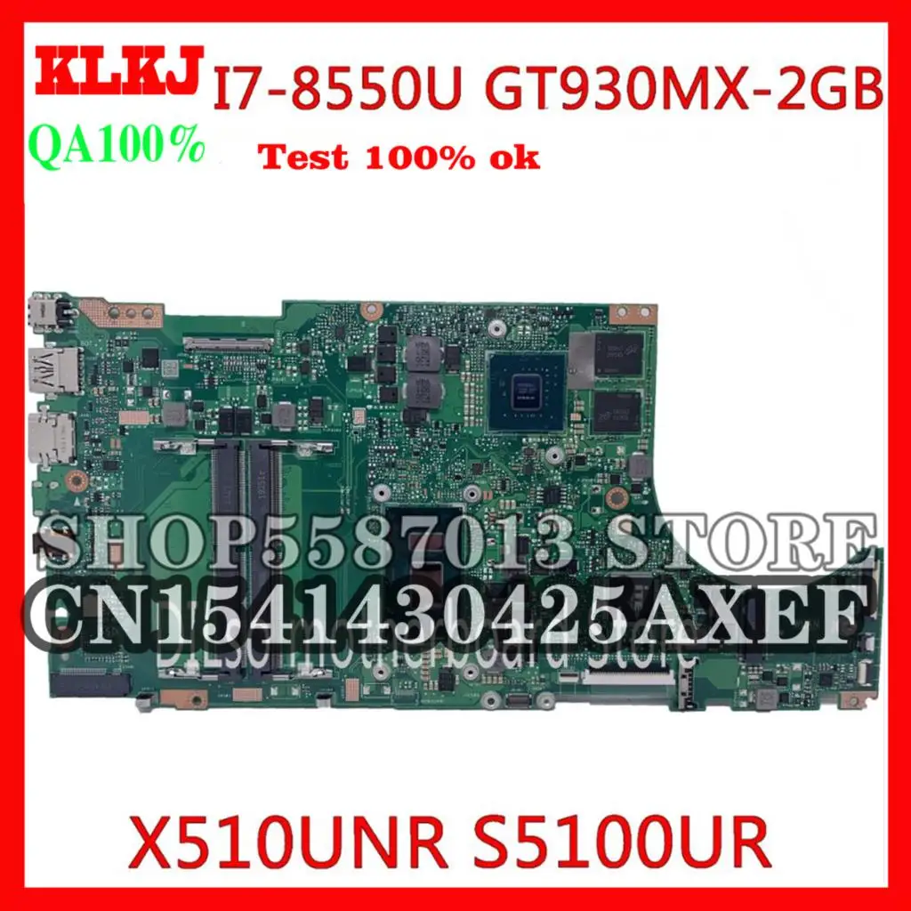 

Материнская плата KLKJ X510UNR для ноутбука ASUS X510URO X510URR S5100UR S5100U X510UQ