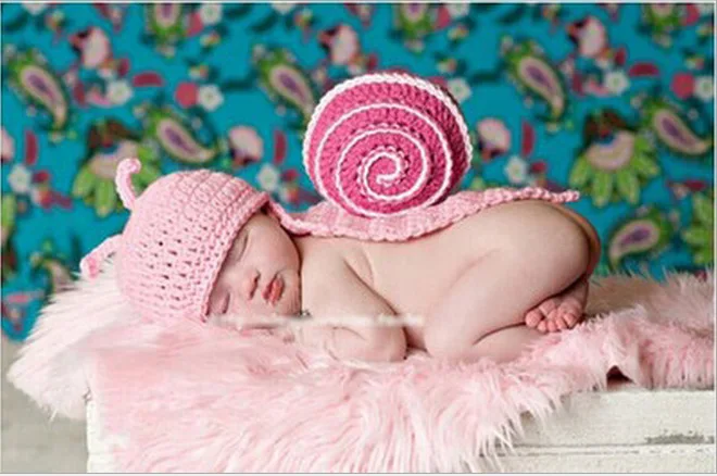 Реквизит для фотосъемки новорожденных Костюм с улиткой от 0 до 1 года | Детская