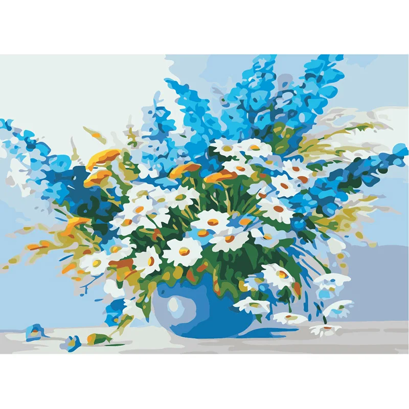 Картина на холсте по номерам рамки Раскраска фотографии домашний декор картины