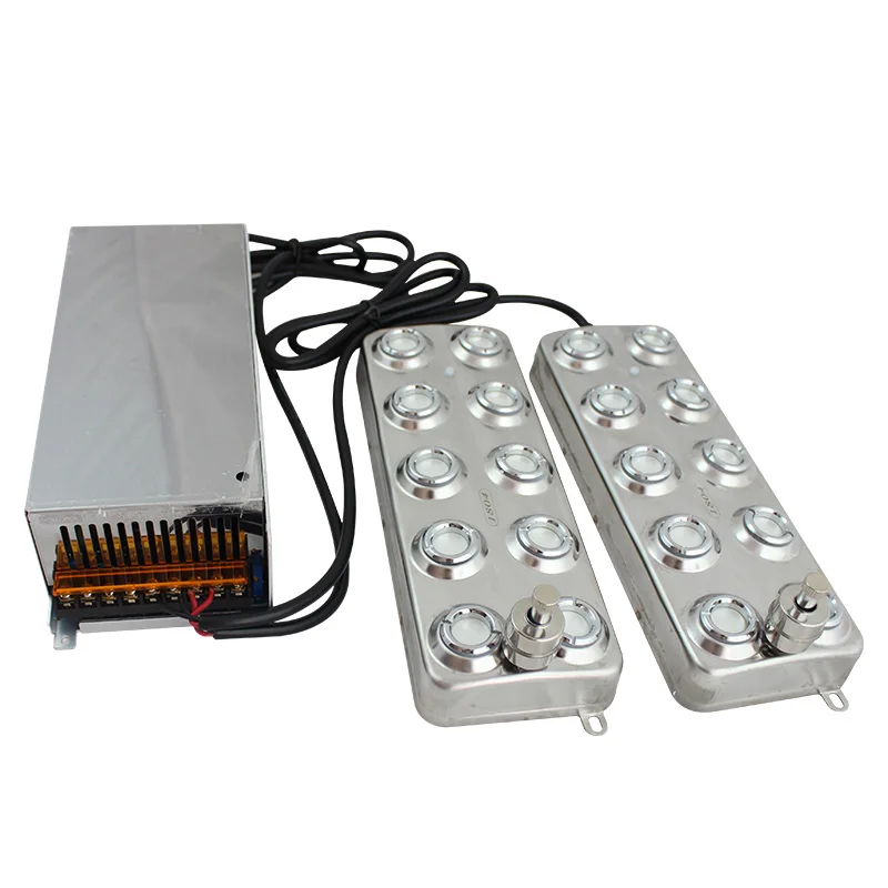 

110V 220V 10 Head Humidifiers Industry Ultrasonic Mist Maker Fogger Industry Humidifier Sprayer one+two humidifier set
