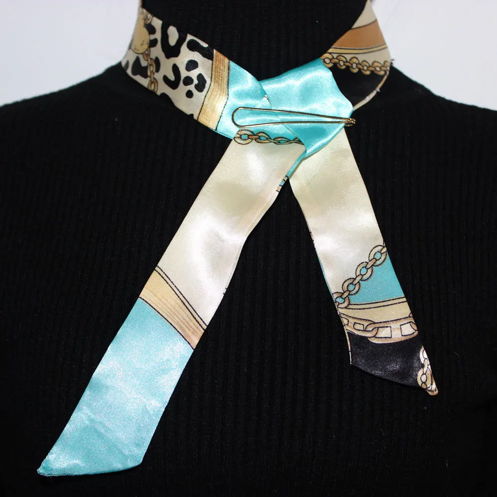 Шелковый шарф женский весна и осень Новый стиль имитация шелка на заказ Модная