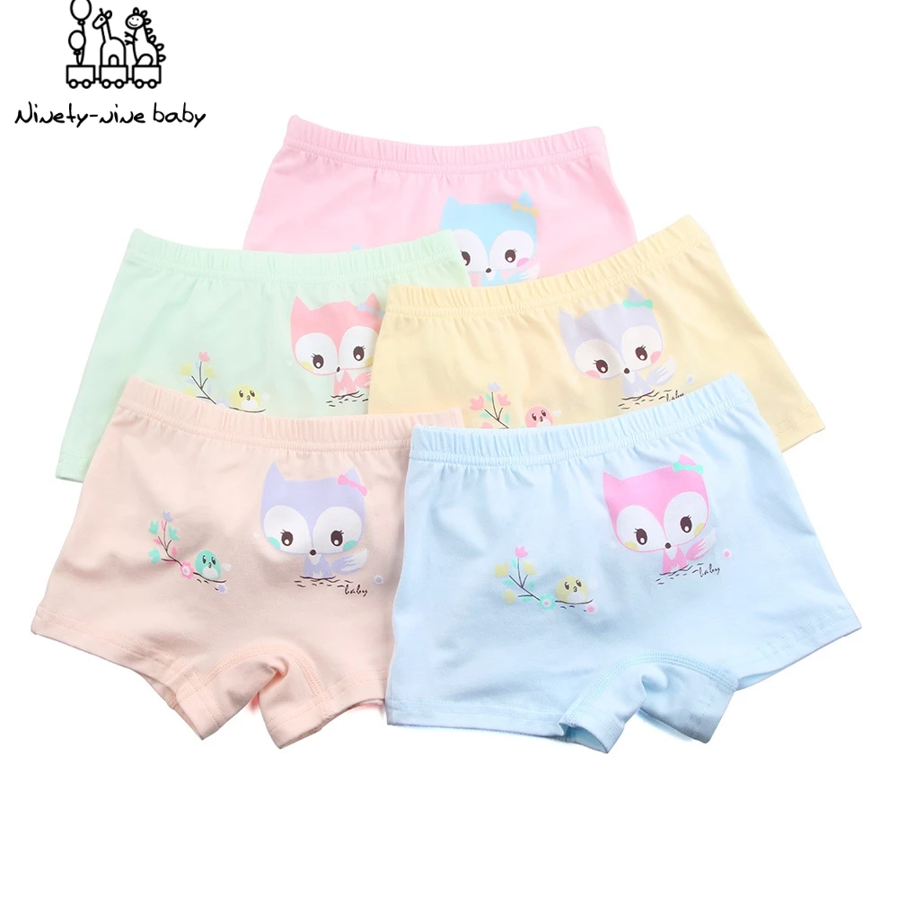 

5pcs/set Girls Underwear Children Panties Cartoon Boxer Underwear Kids Cotton Panties Children Underpants Young Girls Underwear