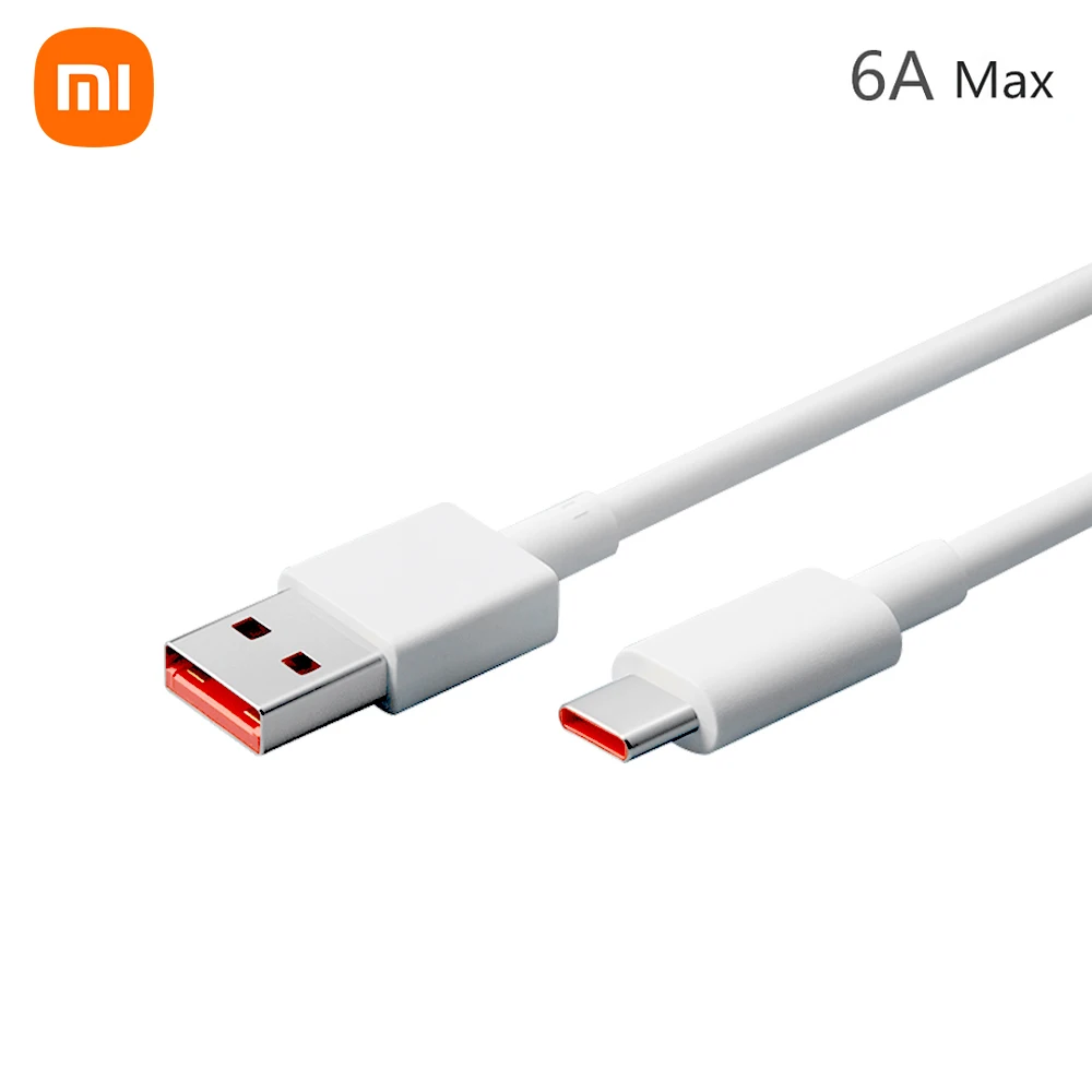 

NEW2022 Xiaomi USB Type C Cable 6A Super Fast Charging Data Cable Durable TPE USB-A to USB-C Charge Cord USB C Charger