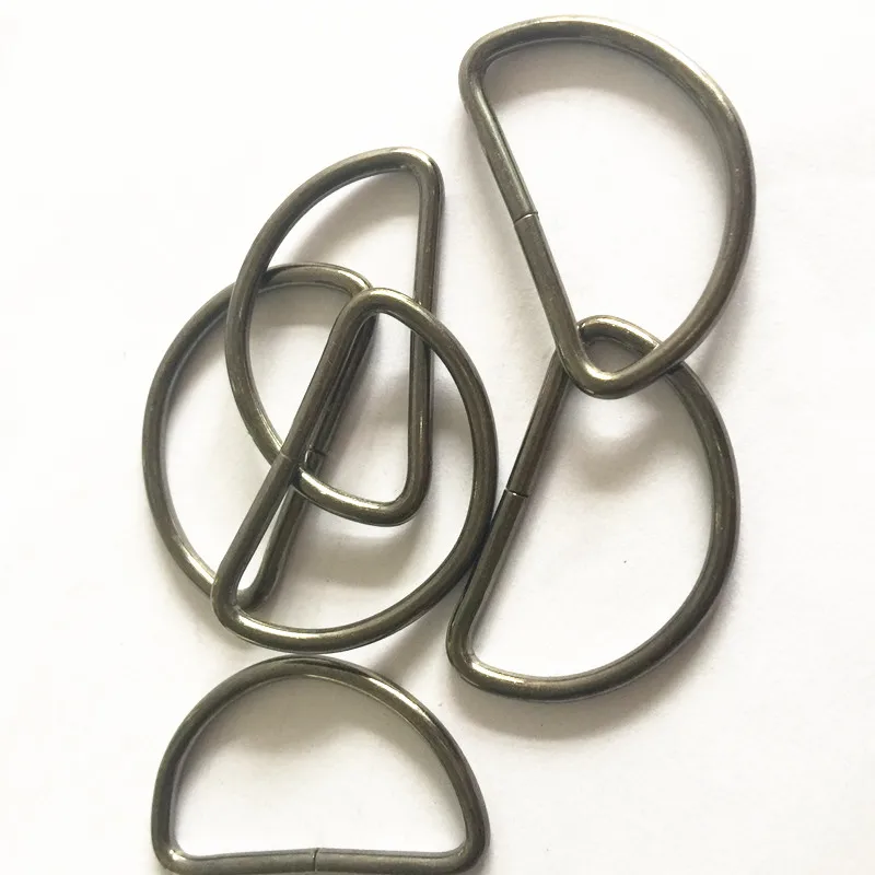 5 шт. 40 мм несварные d образные кольца пистолет черные металлические Ремни