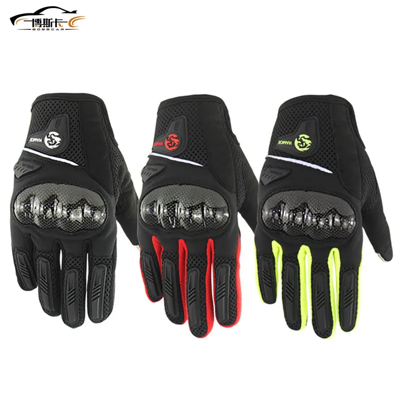 

Motorcycle cycling full finger gloves for men and women in outdoor sports touch screen carbon fiber protective case fall proof