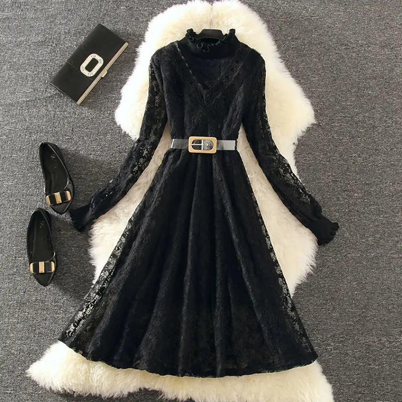 Женское Сетчатое кружевное платье сексуальное женское эстетическое Макси