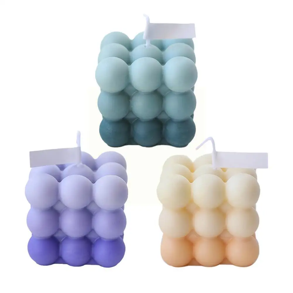 Кубический воск круглый куб фотоароматерапия свечи сделай сам домашняя восковая