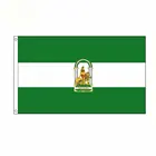 Бесплатная доставка, андалузский флаг Xuthus 90*150 см, 5*3 фута, искусственное украшение из полиэстера