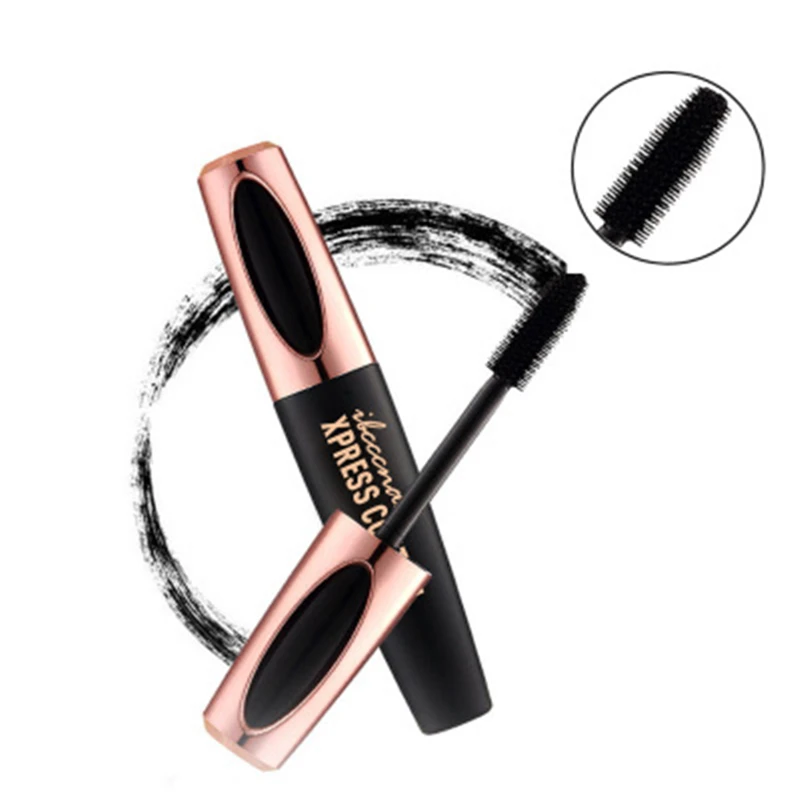 

4D Silk Fiber Lash Mascara Quick Dry Waterproof long Black Thick Lengthening Professionl Mascara Cosmetics