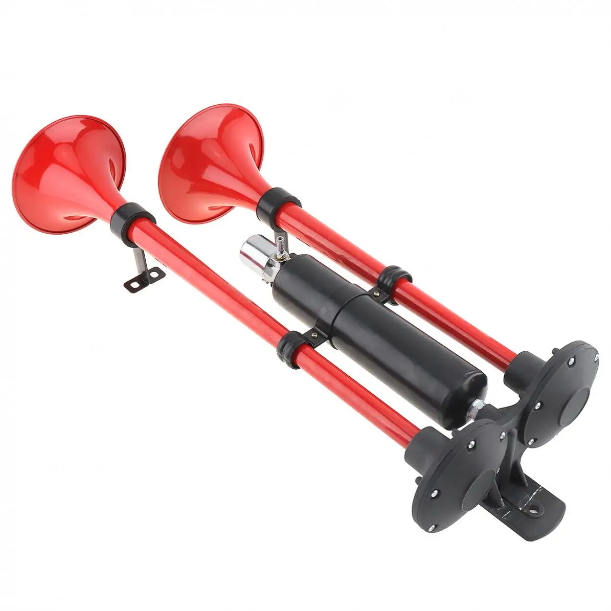 

12 - 24V 150dB Super Loud Dual Trumpet Electrically Controlled Air Horn with Gas Tank for Truck Lorry Boat Train