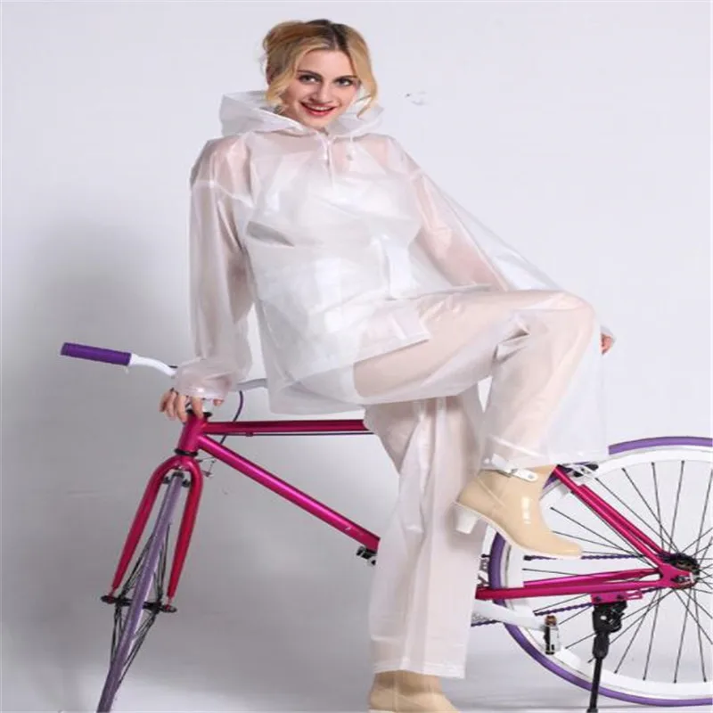 

2020 New Transparent Suit Outdoor Travel Non-Disposable Environmental Lightweight Raincoat For Outdoor Wear Transparent Rain