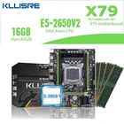 Комплект из материнской платы Kllisre X79 3,0, LGA 2011, E5 2650 V2, процессор 4 х4 ГБ, память DDR3 1333, ОЗУ ECC
