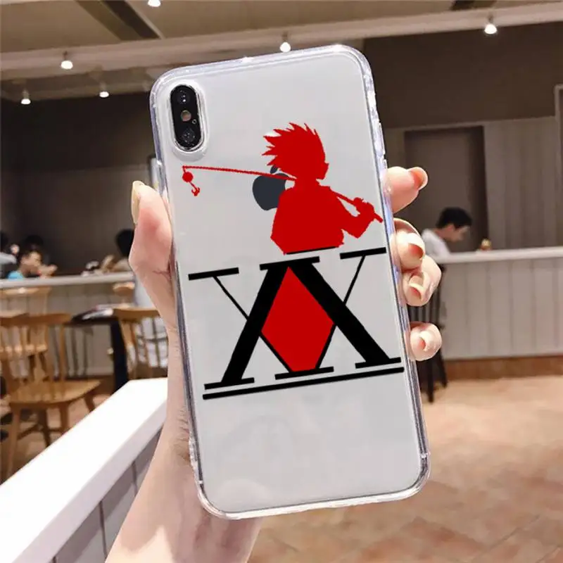 

Hunter X hunter Phone Case Transparent Clear for iPhone 12 11 mini pro 8 XS MAX 7 Plus X XR