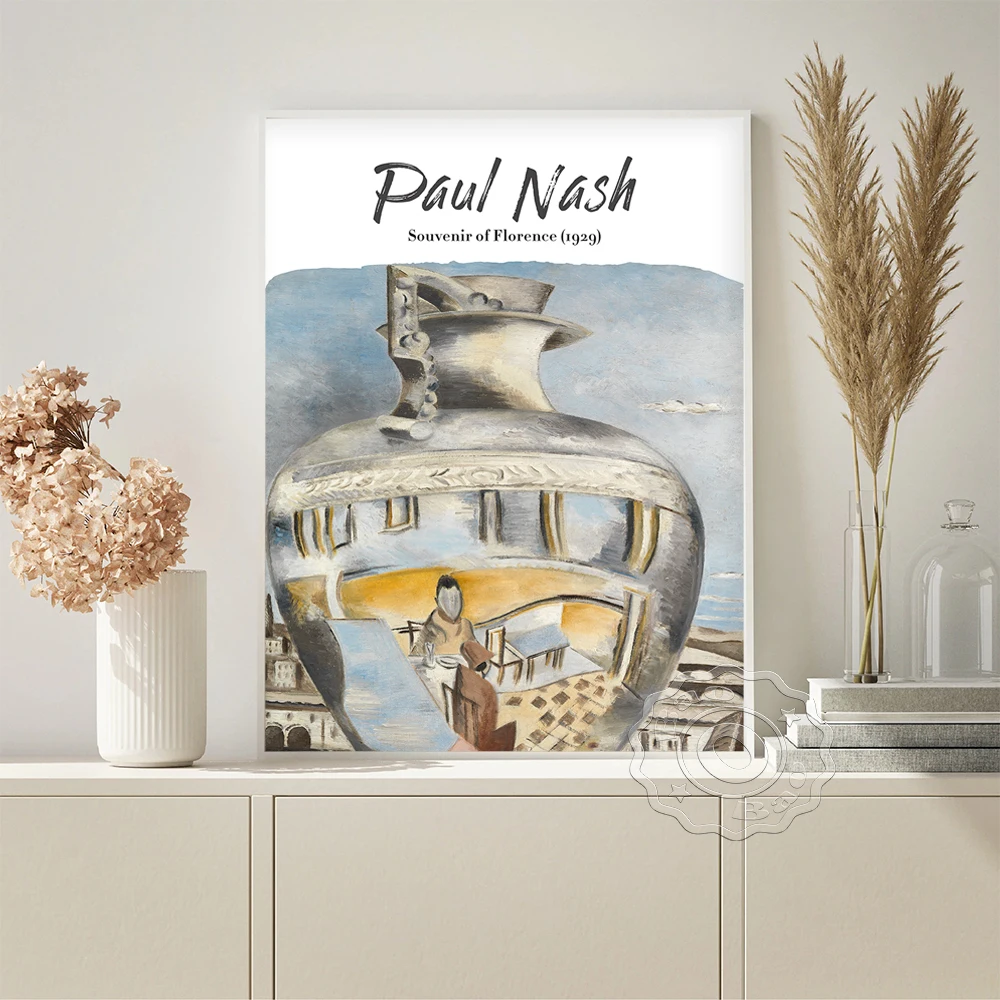 

Paul Nash Surrealism Exhibition Museum Vintage Art Prints Poster Retro Canvas Painting Wall Decor Office Hotel Cafe Wall Picture