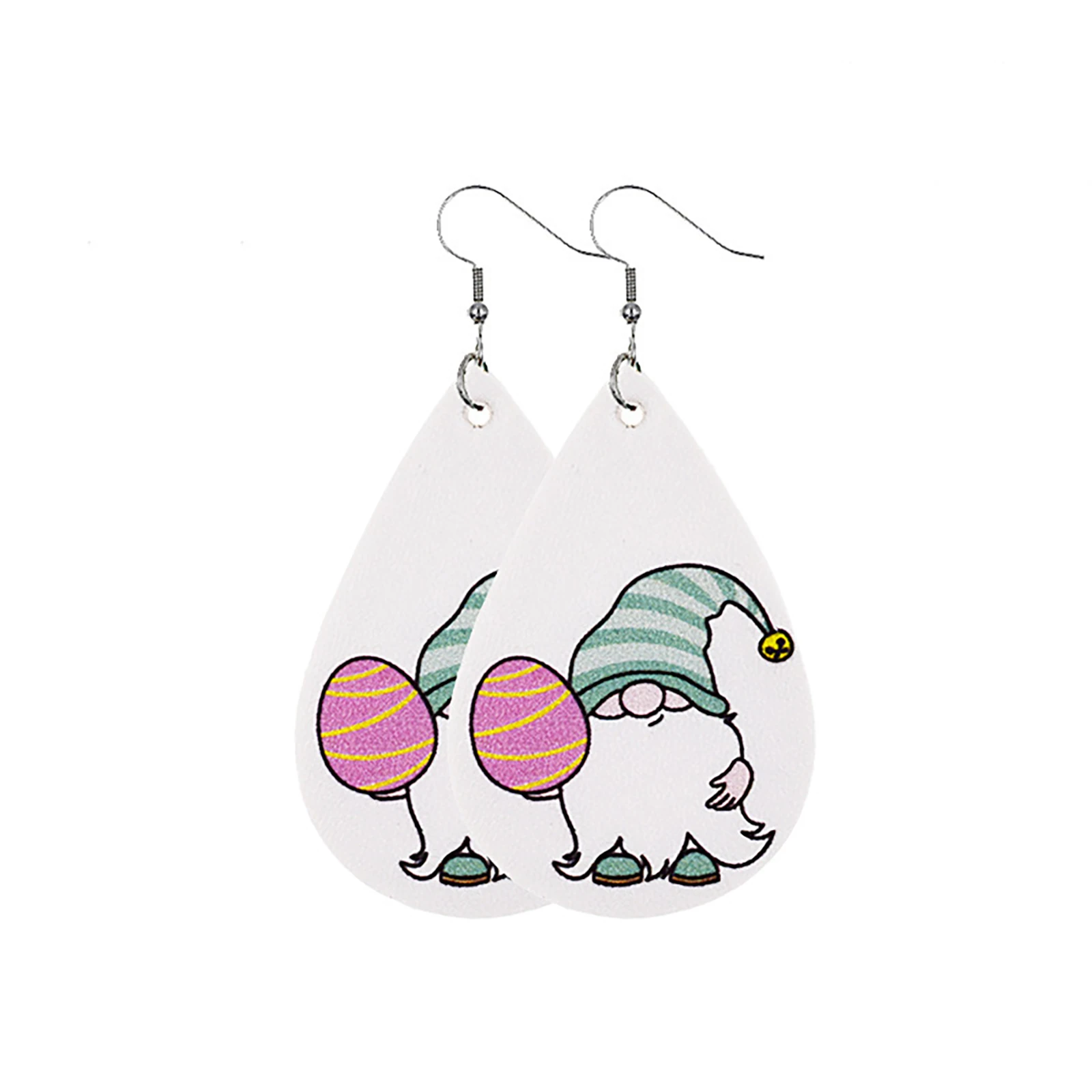 

New Fashion PU Leather Easter Day Dangle Earrings White & Purple Carrot Drop Dwarf earrings for women unsual jewellry , 1 Pair