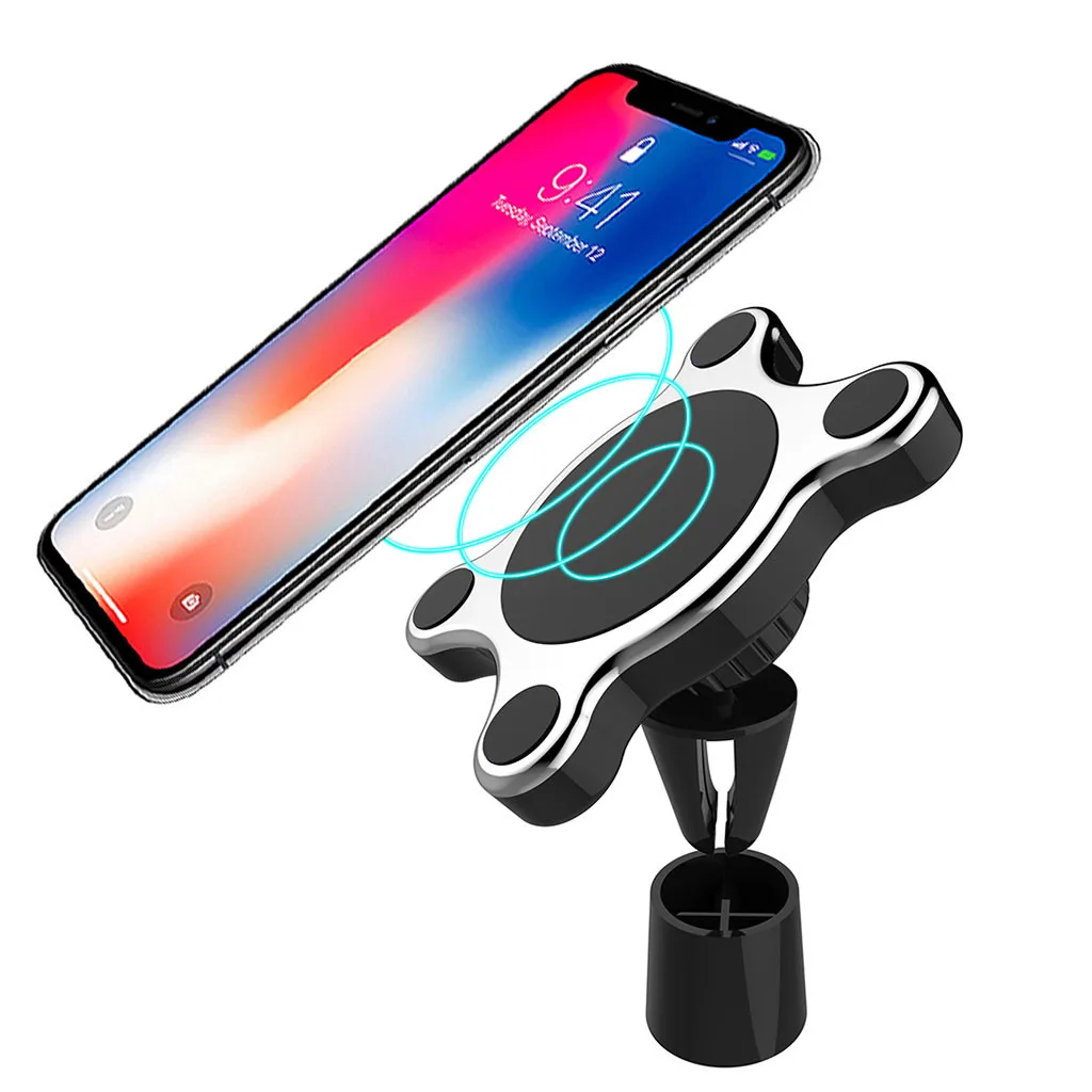 Omeshin магнитное беспроводное автомобильное зарядное устройство поддержка для iPhone XS/XR/MAX, S9/NOTE9 Беспроводная зарядка Быстрая зарядка автомобильный держатель телефона