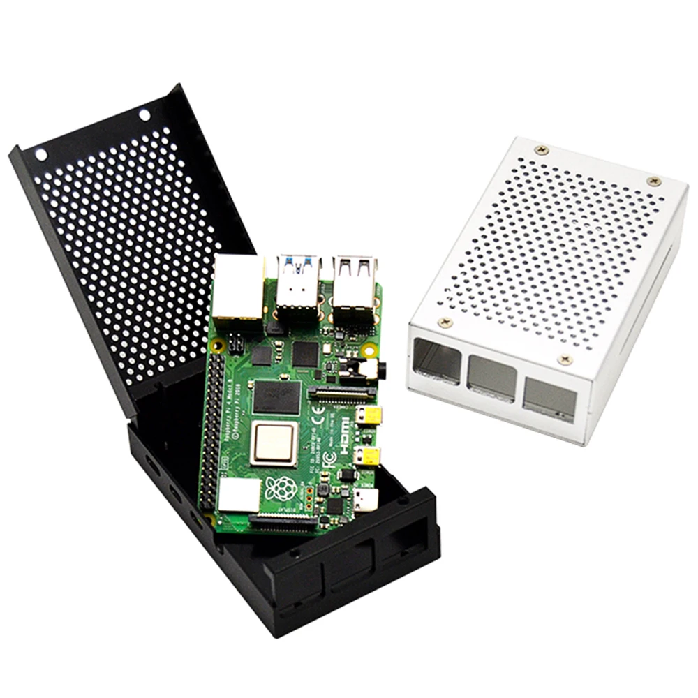 Чехол для Raspberry pi 4B алюминиевый сплав металлический и корпус Сетчатое