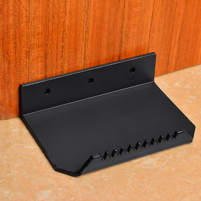 

Не прикасаться стопы открывания двери серебро/черный Безопасность Бесконтактный Hands Free дверная ручка для открывания кронштейн толстых мет...