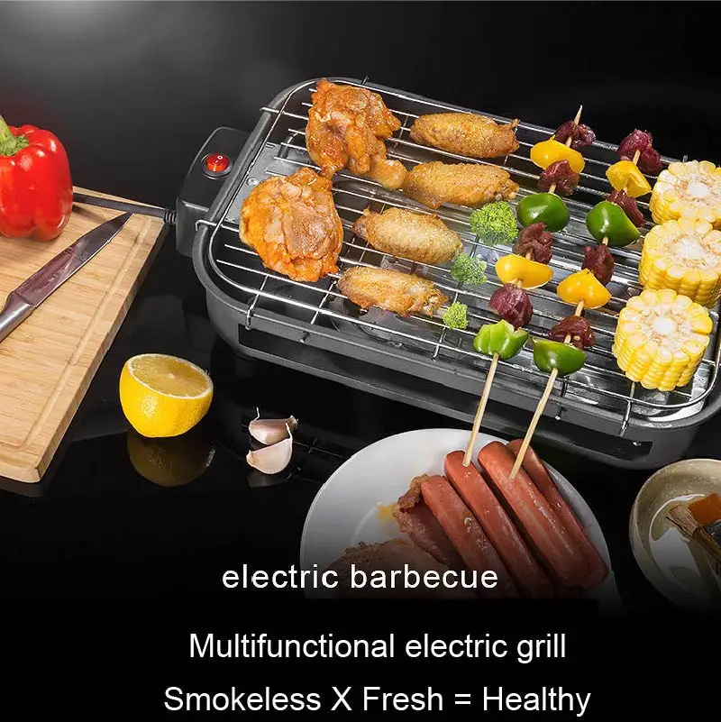 Скидка Многофункциональный Электрический гриль из нержавеющей стали, 1300 Вт, 220 В