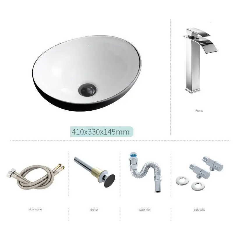 Lavatorio чаша де Appoggio Куба Para Black Umywalka Evier Lavandino Bagno Waschtisch раковина для ванной комнаты Lavabo Pia Banheiro - Цвет: MODEL R