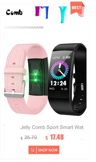 Jelly Comb Смарт часы для Android IOS кровяное давление монитор сердечного ритма спортивные фитнес часы Bluetooth 4,0 для мужчин и женщин умные часы