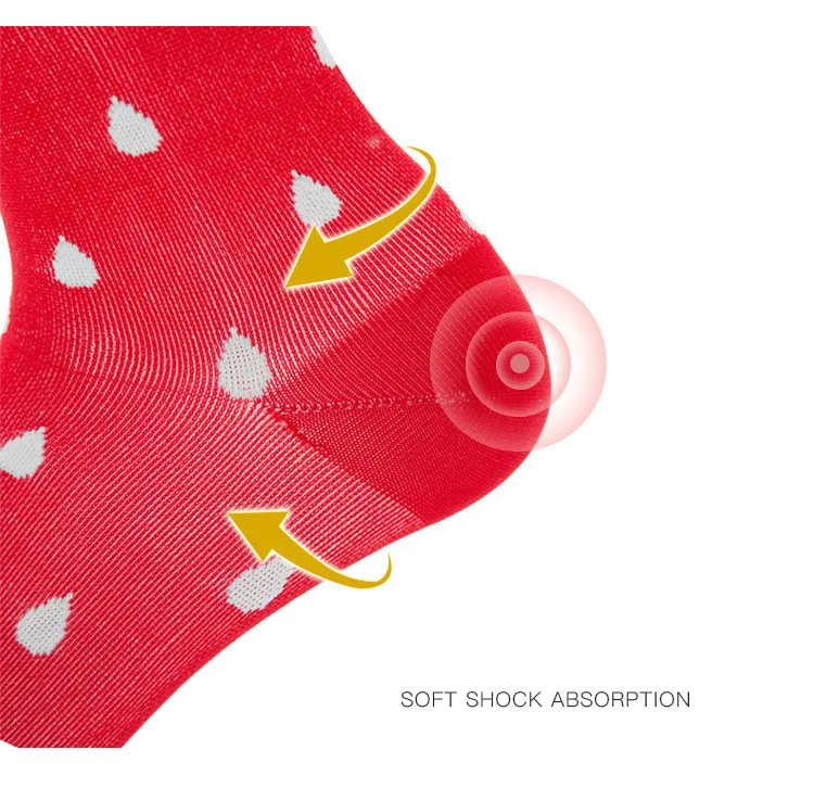 Brothock Spot спортивные носки для занятий на открытом воздухе рождественские чулки до икры компрессионные эластичные дышащие предотвращают варикозные вены носки