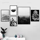 Скандинавские принты, черно-белые изображения горного пейзажа, модульный плакат, простая Картина на холсте, для гостиной, домашний Настенный декор