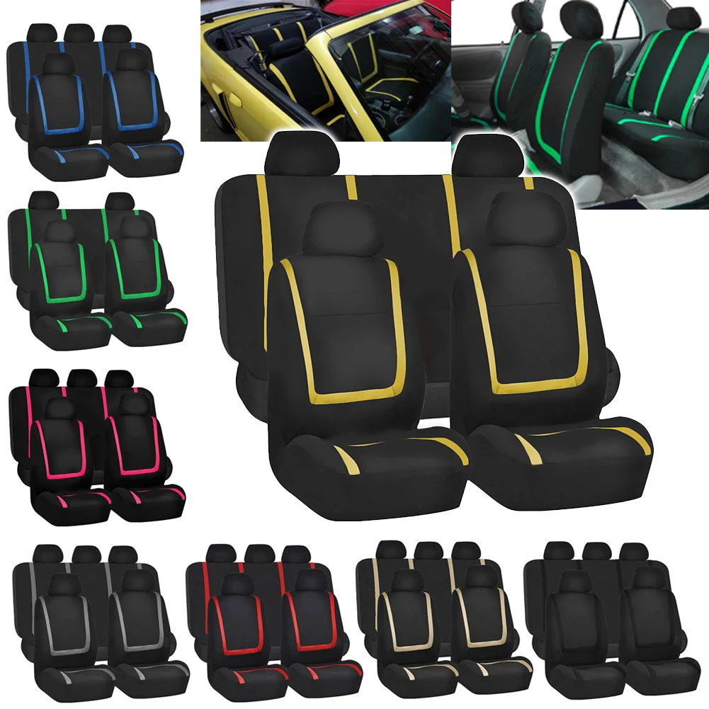 

9pcs / Set Car Seat Covers Airbag Universal Auto Interior Styling Decoration Protector Car Seat Cover Interior Accessories