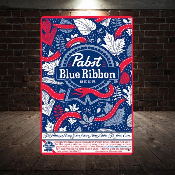 

Pabst Blue Ribbon TV Series Anime Iron Sign Retro Metal Sign Metal Sign Wall Sign Wall Sign