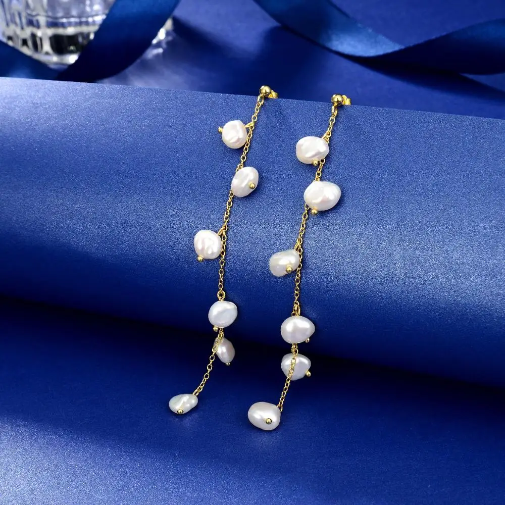 

Beritafon 925 Sterling Silver Freshwater Pearl Earring for Women or Girls