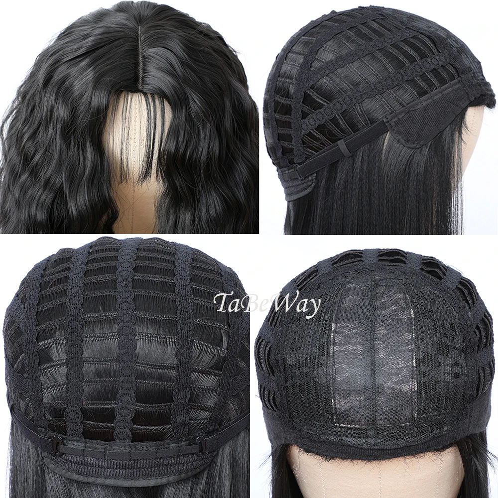 

TaBeWay Long Curly Wig Synthetic Hair Wigs Fashion Black Loose Curls Wigs for Black Women Heat Resistant Hair Replacement Wig