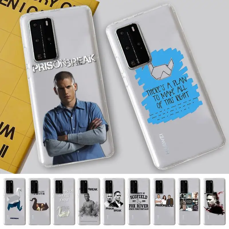 

Prison Break Phone Case For Huawei P 20 30 40 pro lite Psmart2019 Honor 8 10 20 Y5 6 2019 Nova3E
