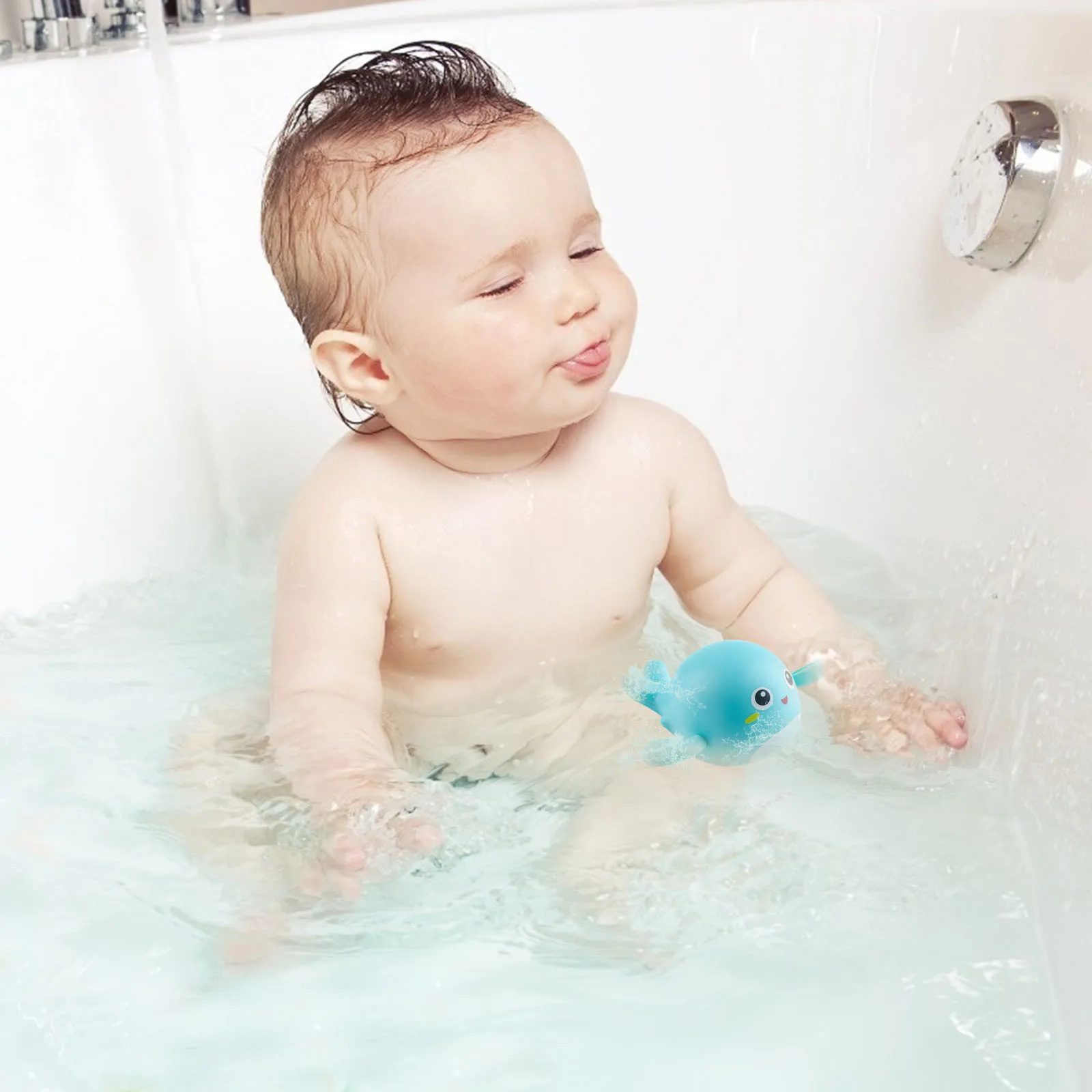 Детская водная пружина для купания Заводные Игрушки ванны маленькие животные