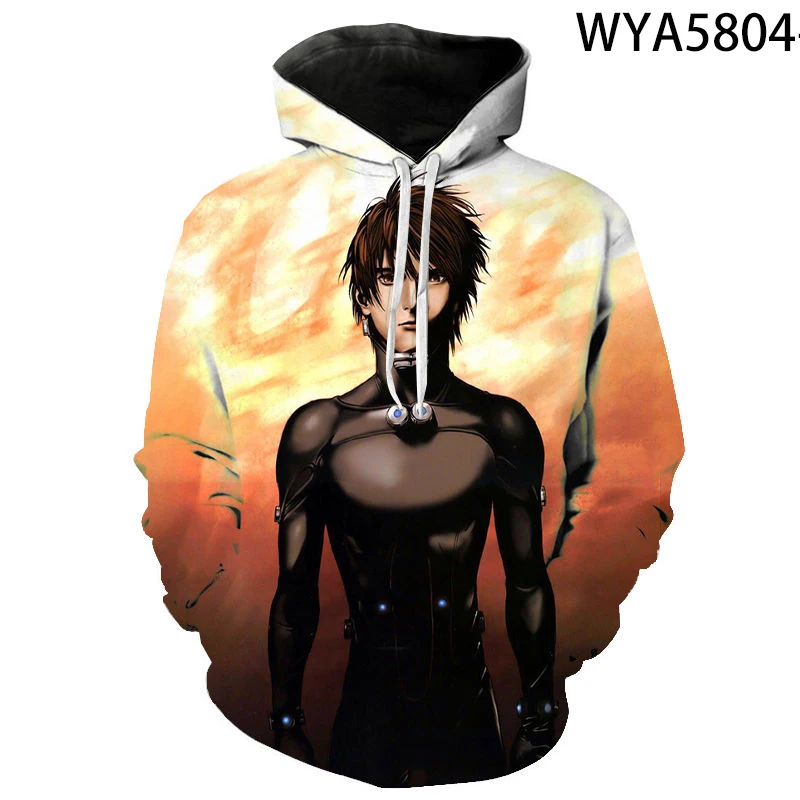 Толстовка Gantz с длинным рукавом для мальчиков и девочек модная уличная одежда 3D