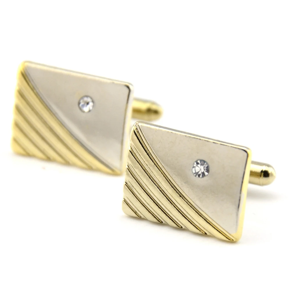 3 шт. Металлическая Булавка для галстука с покрытием запонки и зажим со стразами