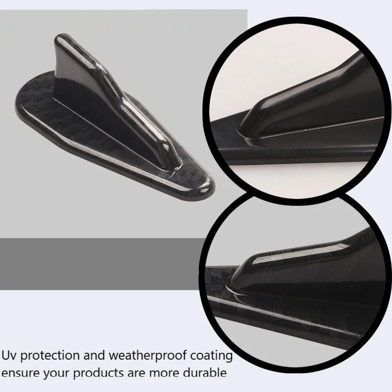 10 шт. универсальные ABS черные Акулий плавник из углеродного волокна хвост