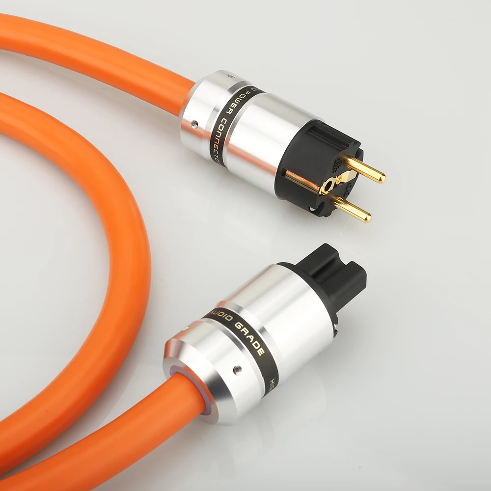 Разъем питания Audiocrast P113 5N OFC из чистой меди европейский стандарт сетевой шнур