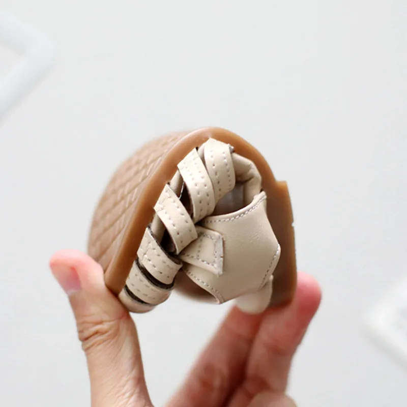 

2021 Summer New Princess Sandals Children Soft-soled Girls Toddler Sandals Baby Girls Beach Shoes Pink Beige Color