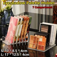 7 grids eyeshadow palette organizer desk eye shadow storage tray cosmetics blush bb loose powder holder makeup eyepowder rack