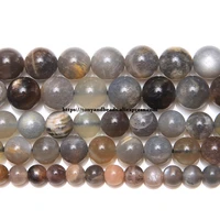 natural black moonstone round loose beads 15 strand 6 8 10mm pick size for jewelry making