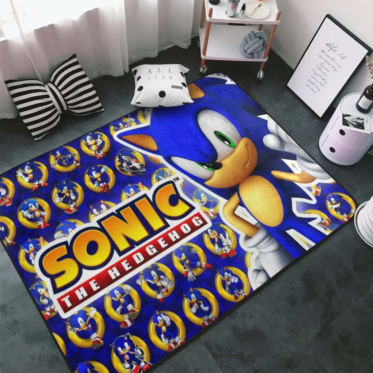 Удобный ковер Sonic для мальчиков напольный коврик гостиной спальни домашний декор