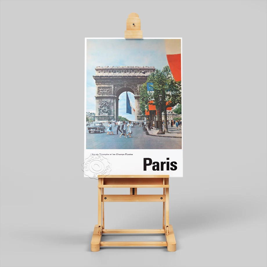 

Vintage Travel City Propaganda Posters and Prints Paris France Canvas Painting Retro Wall Art Picture for Living Room Home Decor