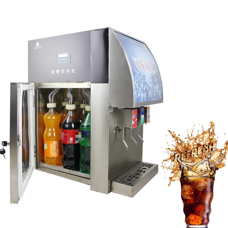

Stainless Steel Commercial 3 valves Soft drinks coke beverage post mix dispenser vending machine cola dispenser