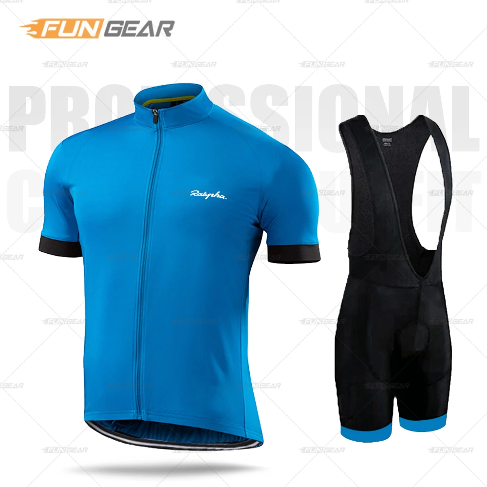 

Cycling Jersey Set Men Bike Clothing Summer Short Sleeve Power Band Cuff Uniform Road Bike Tight Bib Suit High Quality Laser Cut