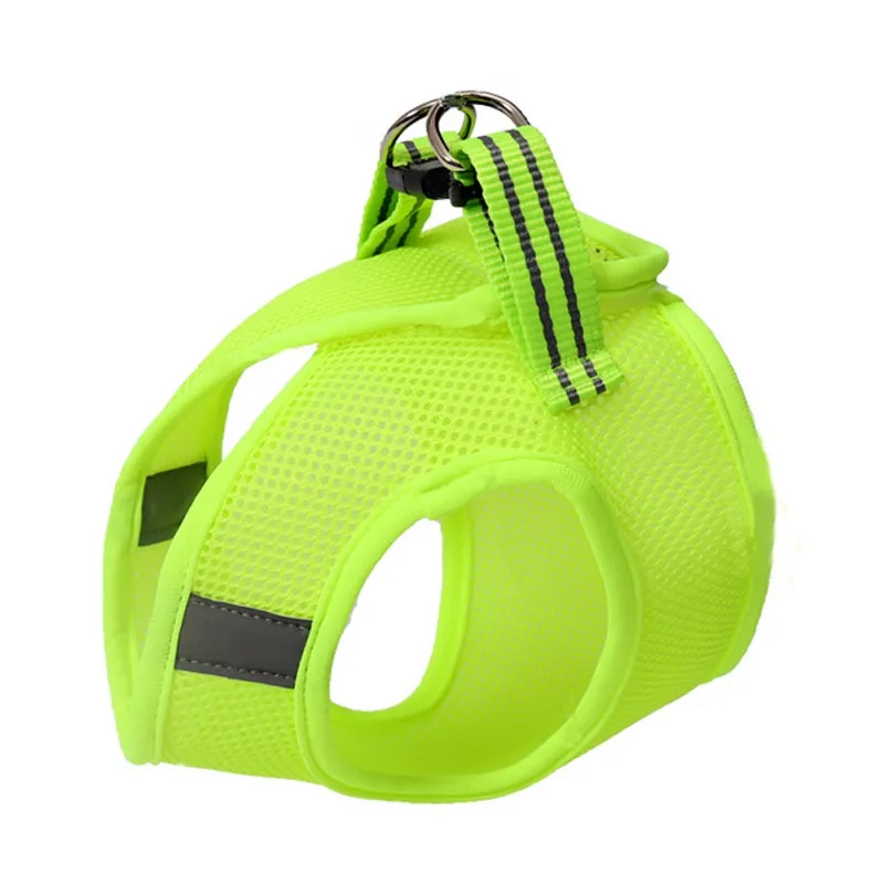 

Dog Harness with Leash Pet Adjustable Reflective Vest Walking Lead for Puppy Polyester Mesh Harness Leashes Recovery Collars